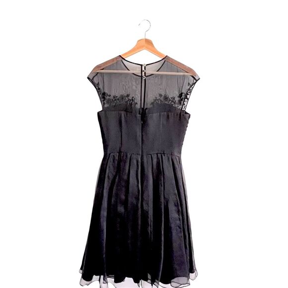 Ted Baker Womens Silk Chiffon Whimsigoth Cocktail Dress Size Small Formal Retro - Picture 3 of 9